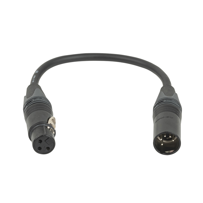 DAP 3-pin female to 5-pin male DMX adapter, Neutrik XX Kabel-Adapter
