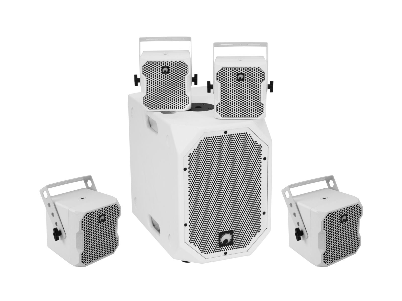 OMNITRONIC Set BOB-10A ws + 4x BOB-4 ws OMNITRONIC Set BOB-10A ws + 4x BOB-4 ws