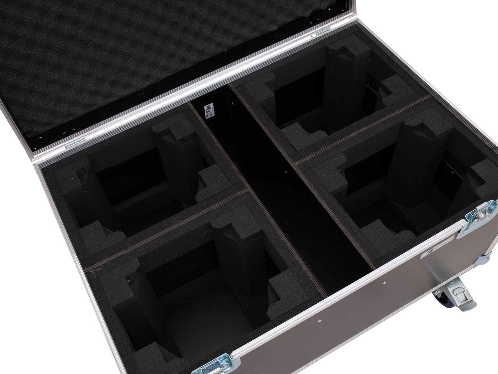 ROADINGER Flightcase 4x LED TMH-X4 mit Rollen ROADINGER Flightcase 4x LED TMH-X4 mit Rollen