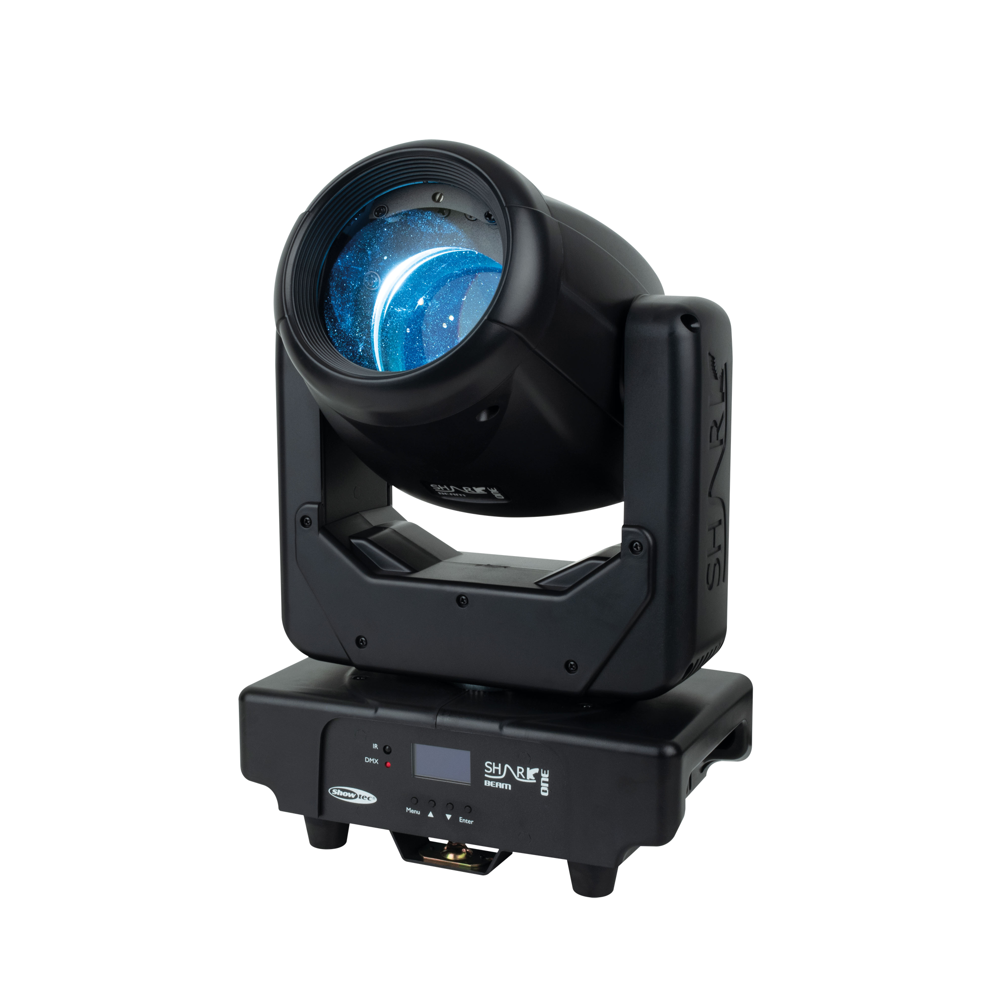 SHOWTEC Shark Beam One Compact 90 W LED Beam Moving Head Kompakter 90 W LED-Beam mit Moving Head SHOWTEC Shark Beam One Compact 90 W LED Beam Moving Head Kompakter 90 W LED-Beam mit Moving Head
