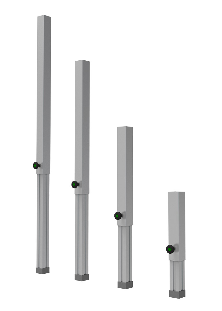 Steckfüße (4Stk) 60x60mm - 40-60cm für GT Stage Deck