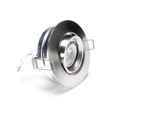 Swing Round, Tilt, 1x max 50 W MR16, Silber