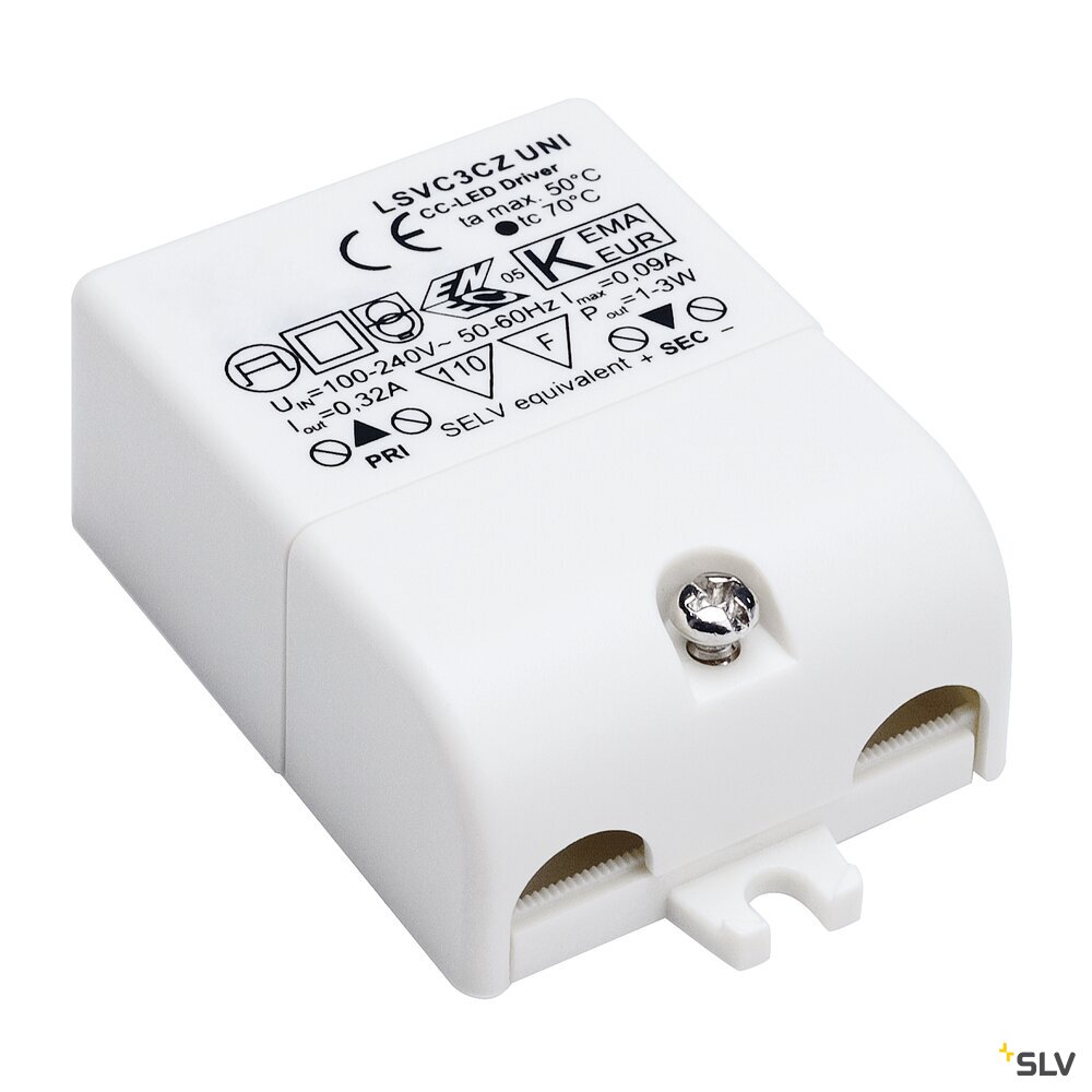 LED TREIBER 3W, 320mA, inkl. Zugentlastung