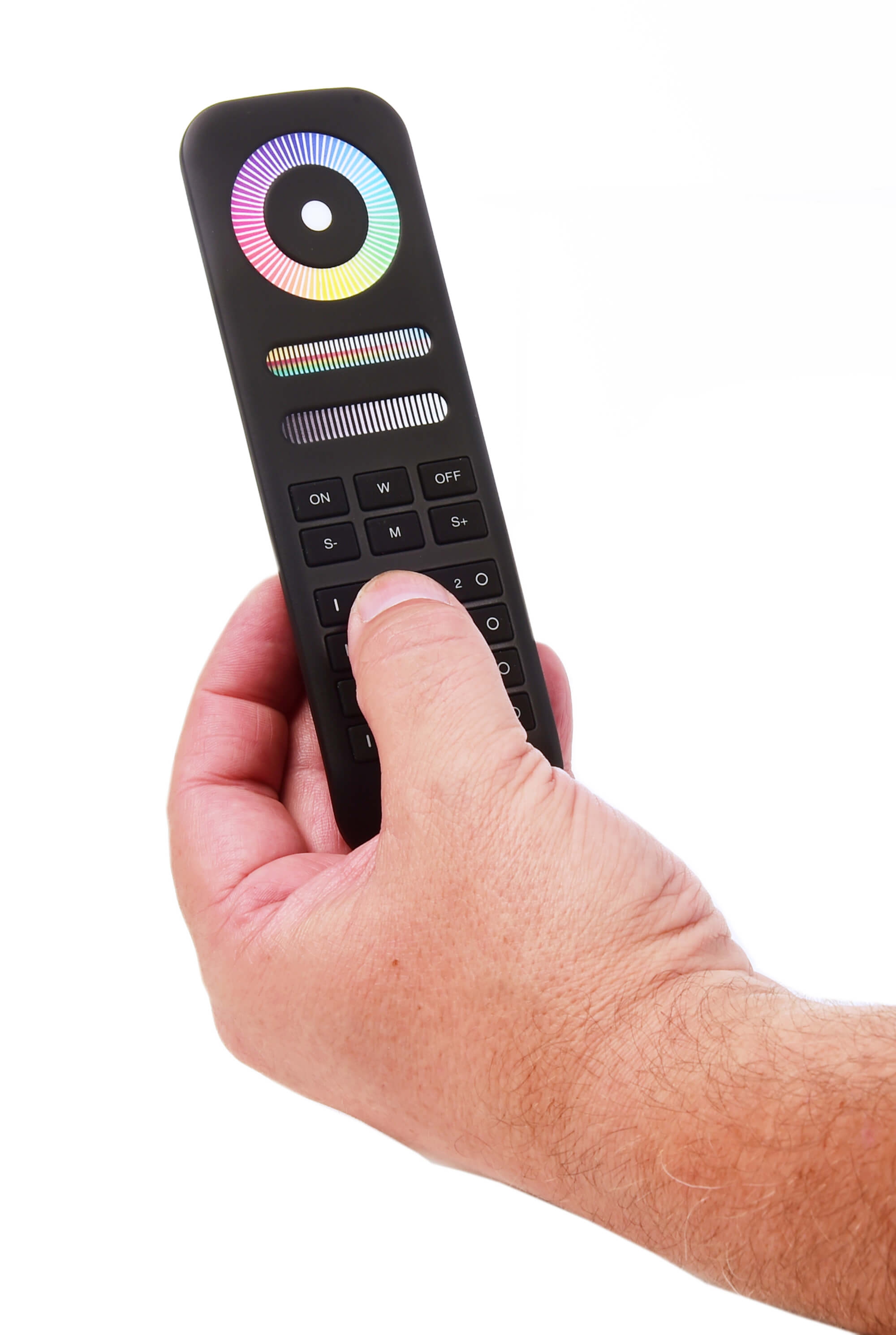 RF-smart, Fernbed., schwarz, 8 Zo, Single/CCT/RGB/RGBW/RGB+CCT