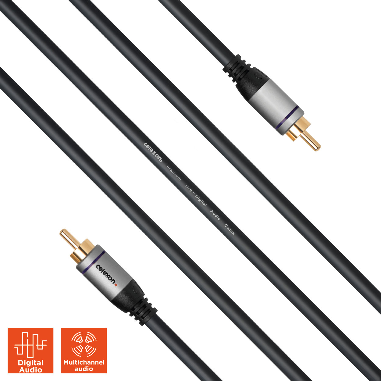 celexon Cinch Digital Audiokabel 2,0m - Professional Line