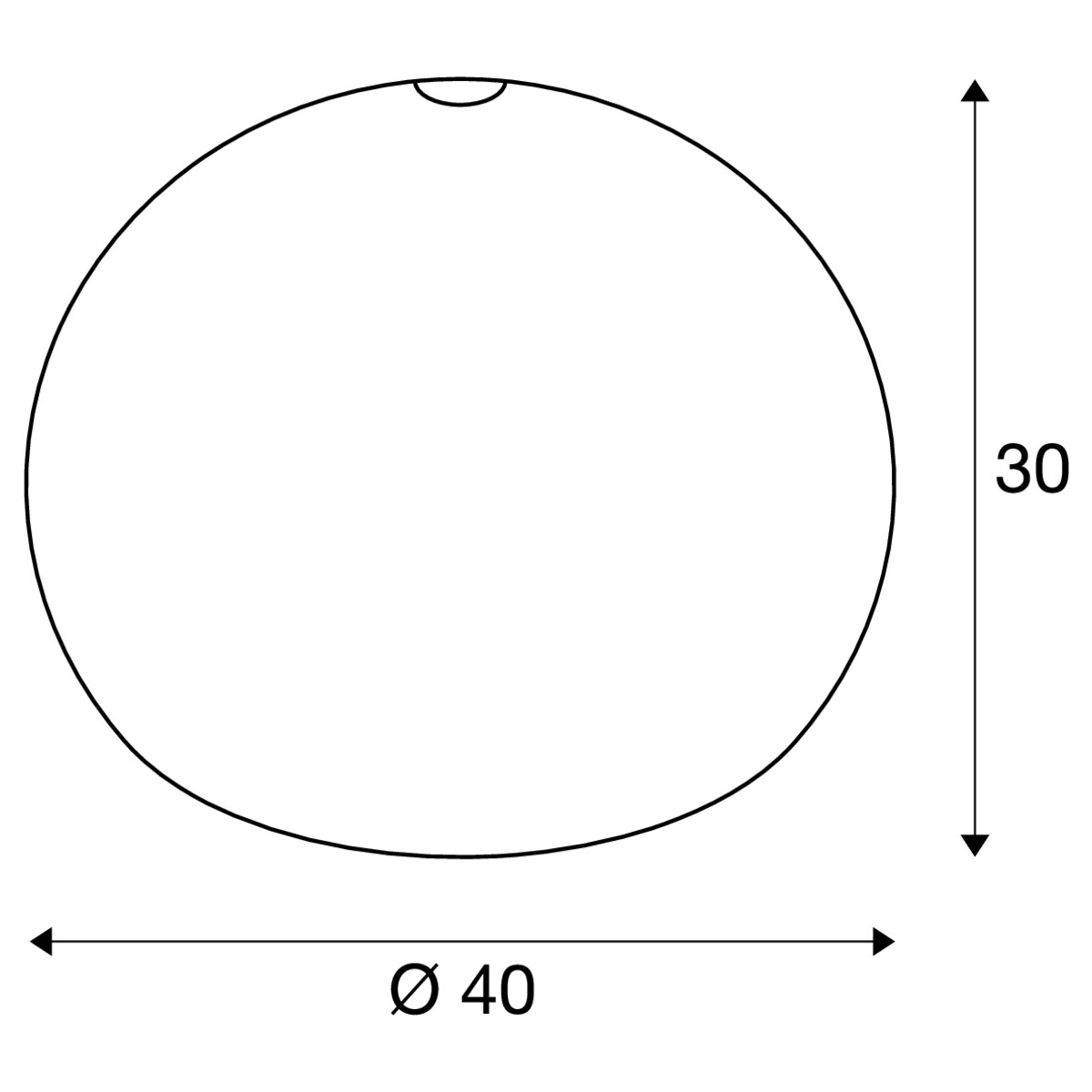 FENDA, Kugelschirm, weiß, Ø40cm FENDA, Kugelschirm, weiß, Ø40cm