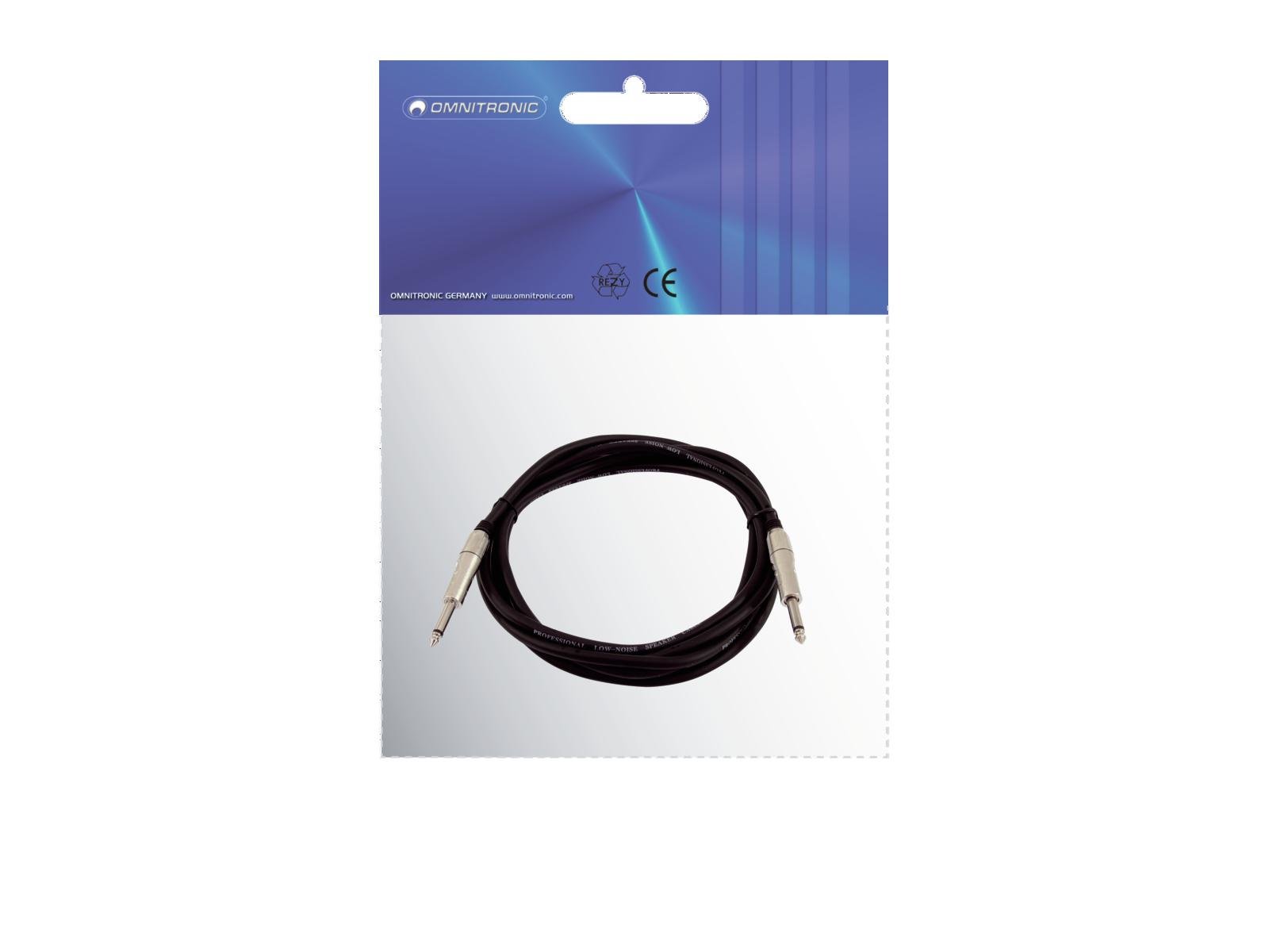 OMNITRONIC Lautsprecherkabel Klinke 2x1,5 1,5m sw OMNITRONIC Lautsprecherkabel Klinke 2x1,5 1,5m sw