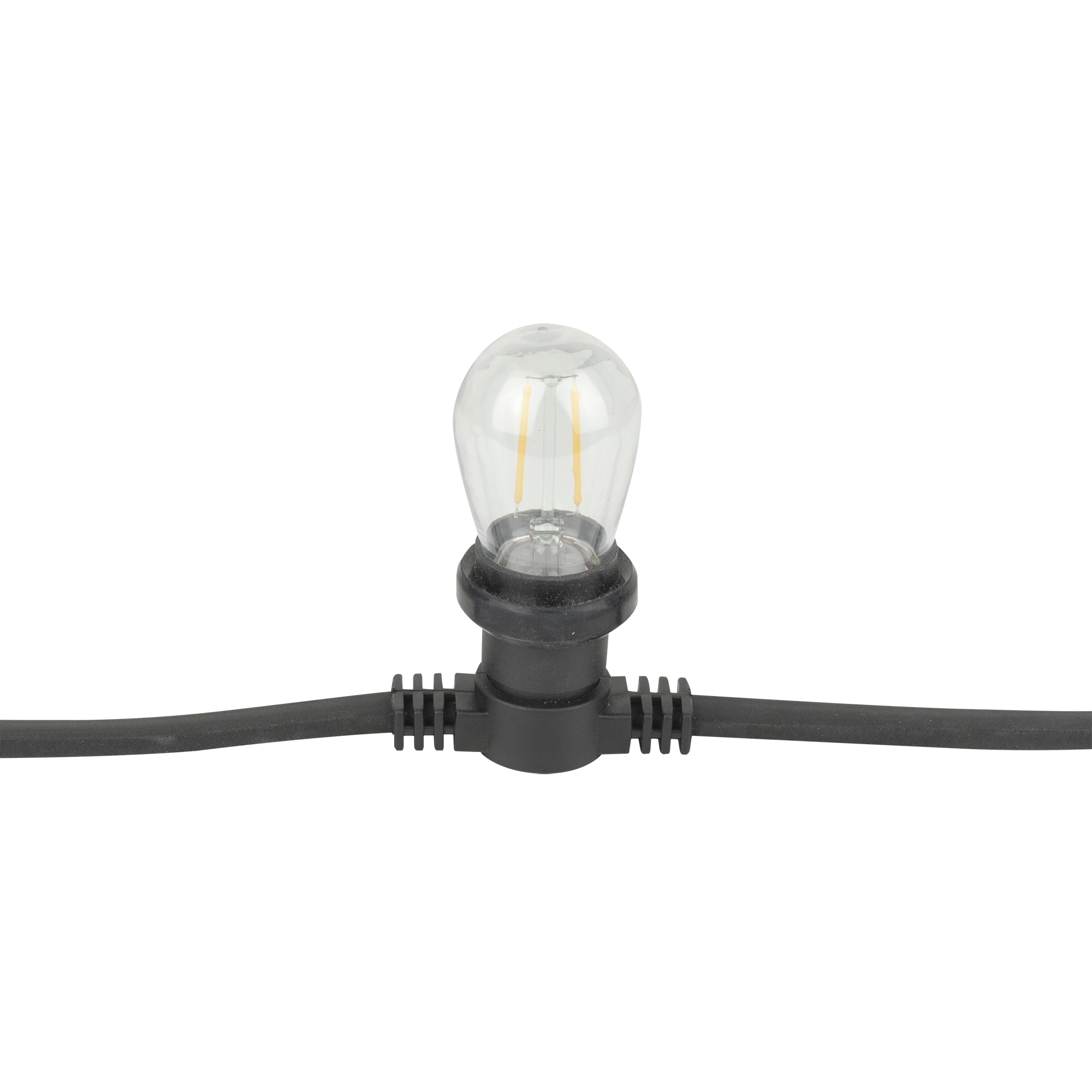 Showgear Festoon Light E27 50 cm Abstand - schwarz - 10 m