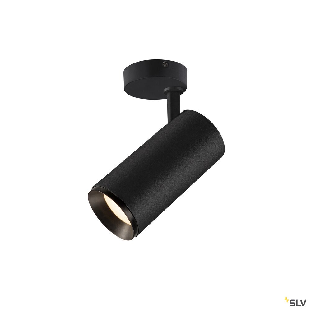 NUMINOS SPOT PHASE L, Indoor LED Deckenaufbauleuchte schwarz/schwarz 4000K 36°