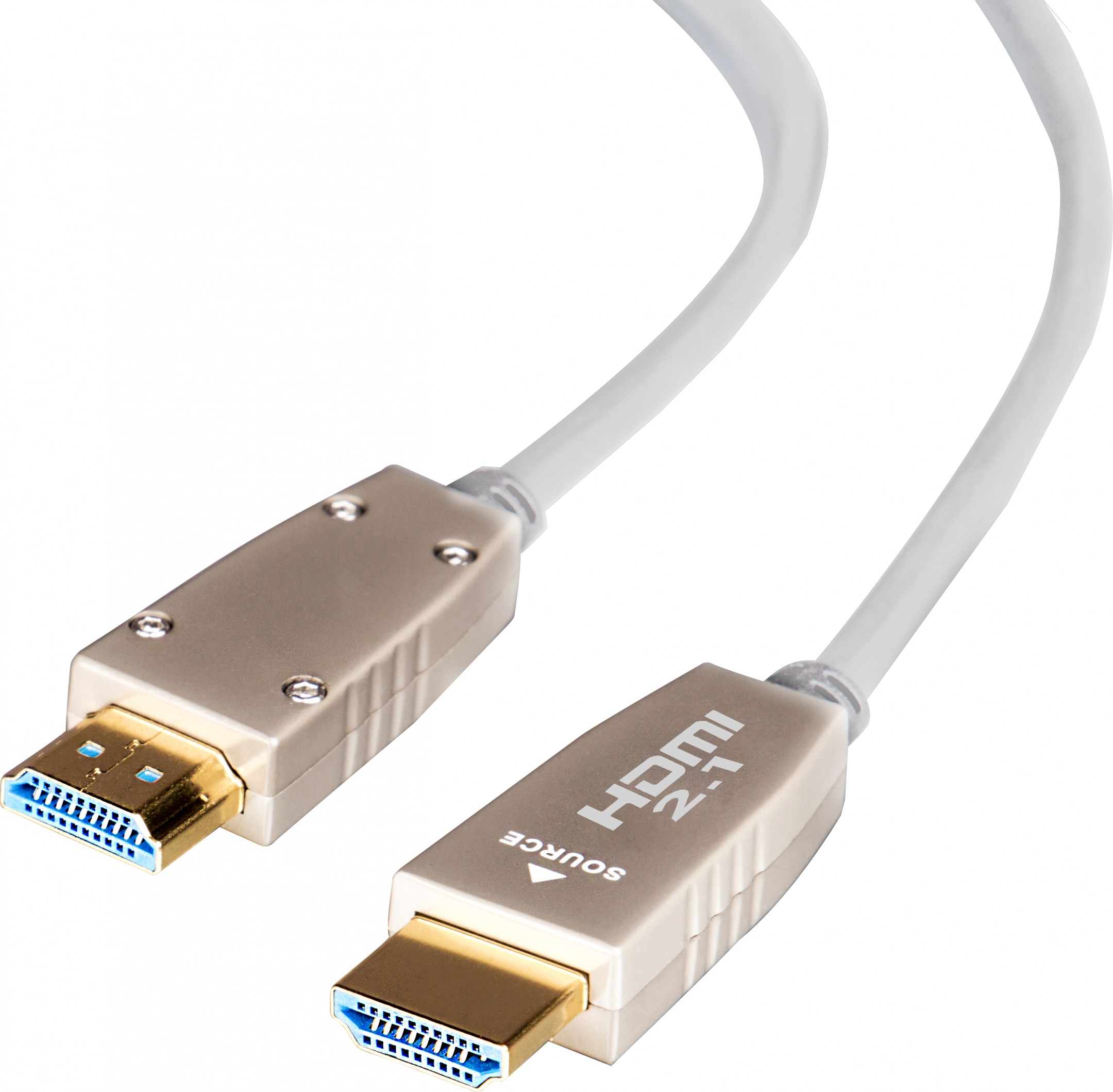 celexon UHD Optical Fibre HDMI 2.1 8K Active Kabel 50m, weiß