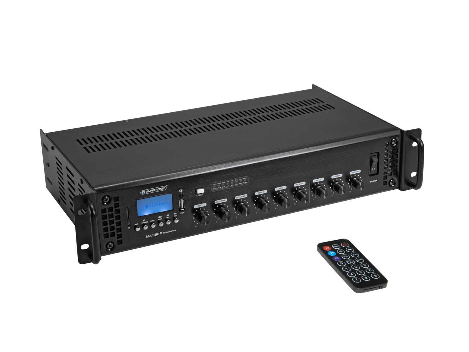 OMNITRONIC MA-360P ELA-Mischverstärker OMNITRONIC MA-360P ELA-Mischverstärker