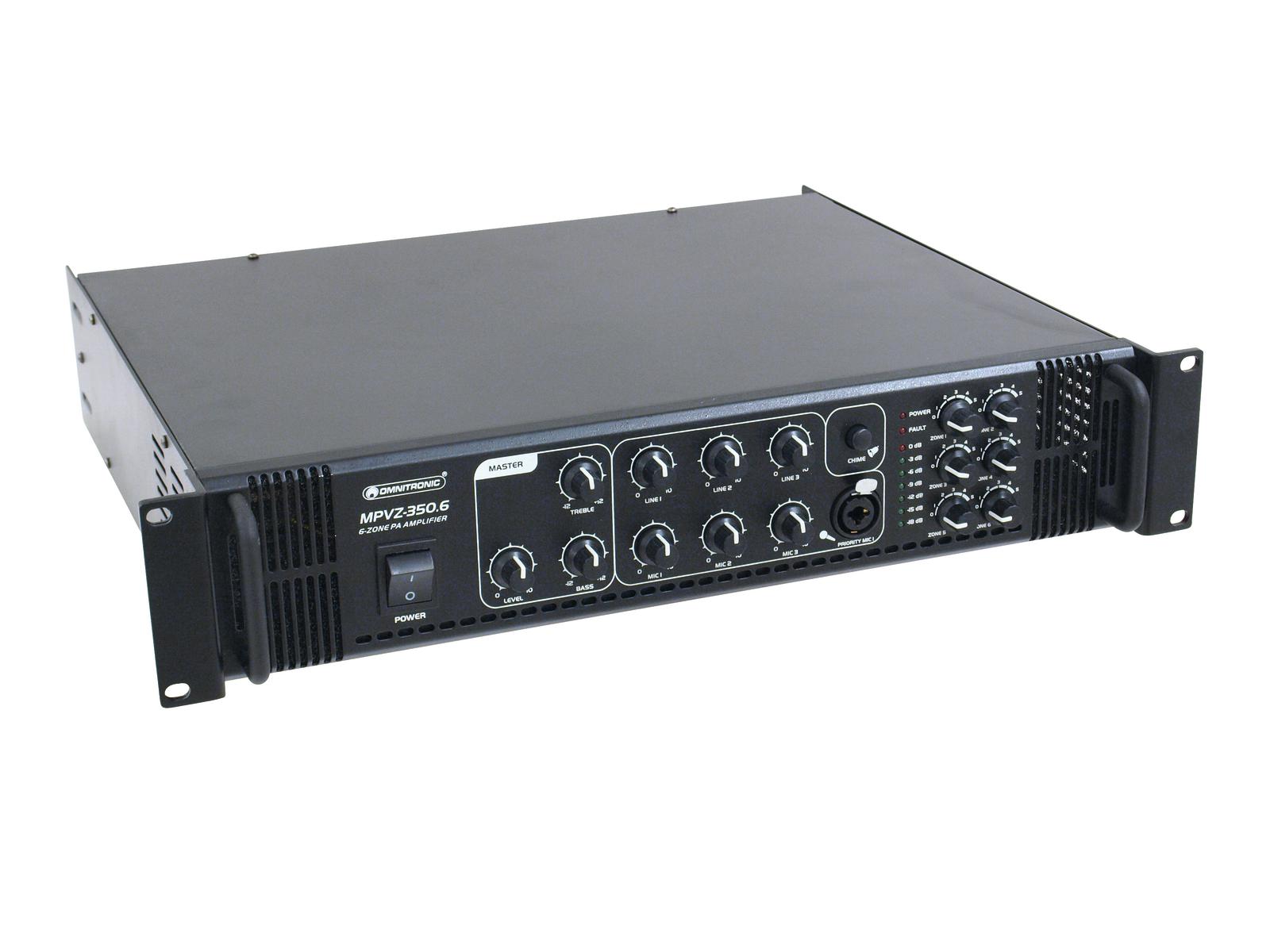 OMNITRONIC MPVZ-350.6 ELA-Mischverstärker OMNITRONIC MPVZ-350.6 ELA-Mischverstärker