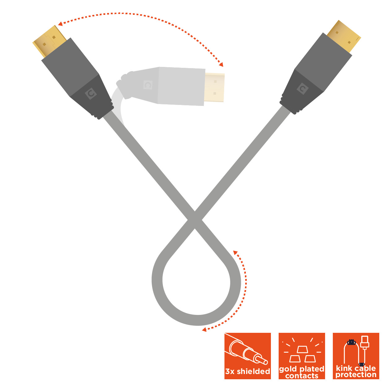 celexon DisplayPort Kabel 4K 2,0m - Professional Line