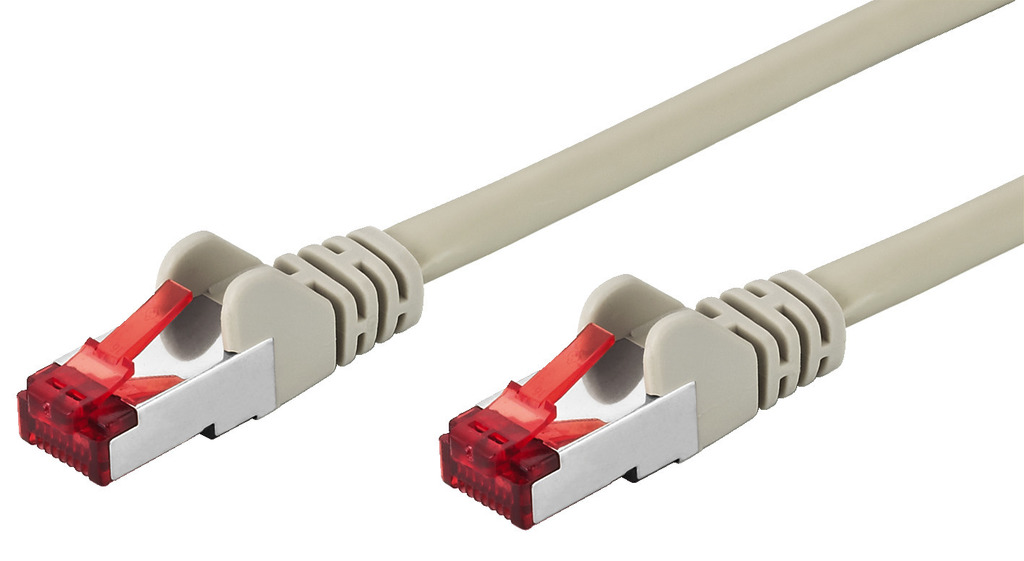 MONACOR CAT-605 Cat-6-Netzwerkkabel, S/FTP, 0,5 m, mehrfach geschirmt