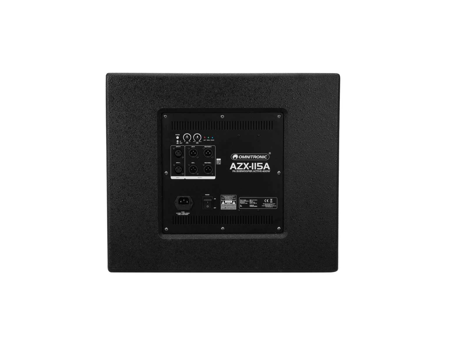 OMNITRONIC AZX-115A PA-Subwoofer aktiv 400W OMNITRONIC AZX-115A PA-Subwoofer aktiv 400W