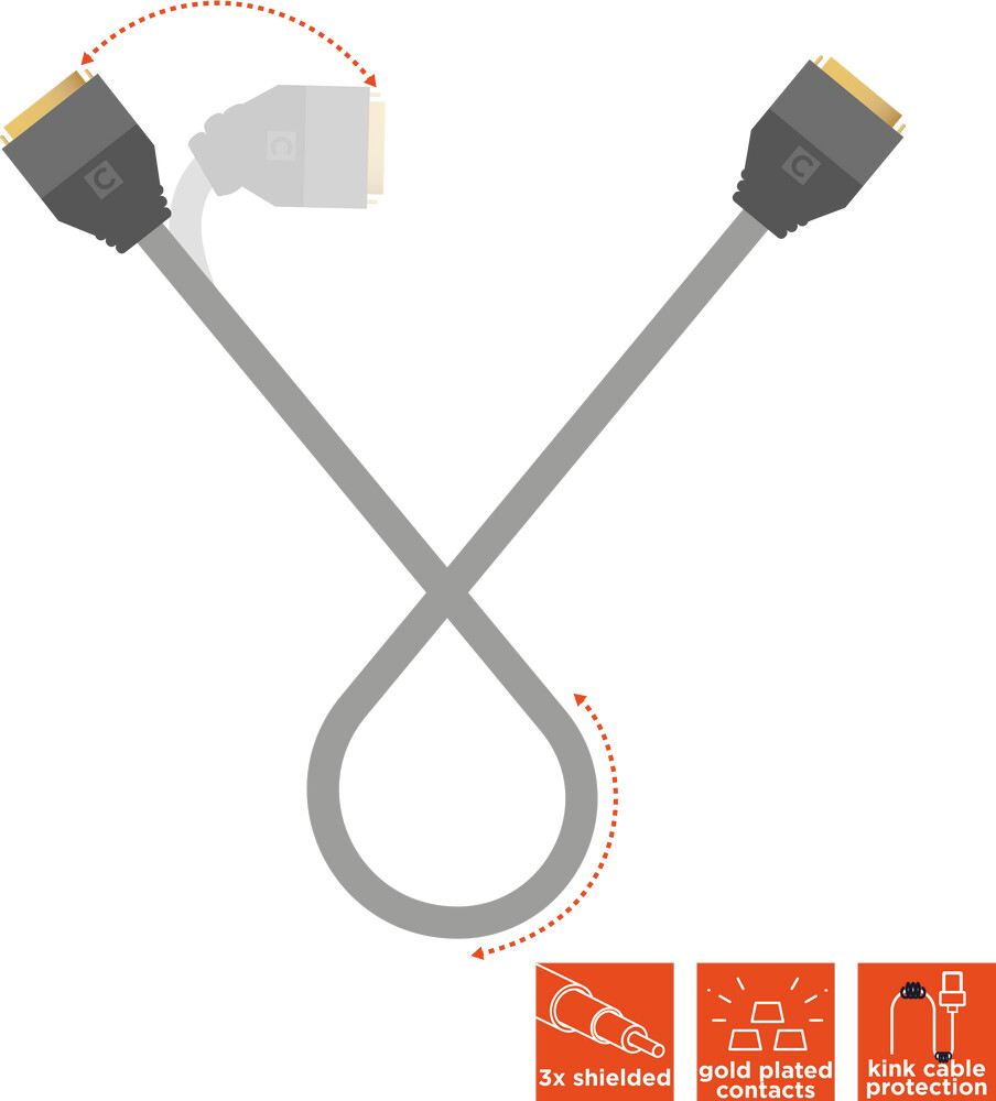 celexon DVI Dual Link Kabel 1,0m - Professional Line
