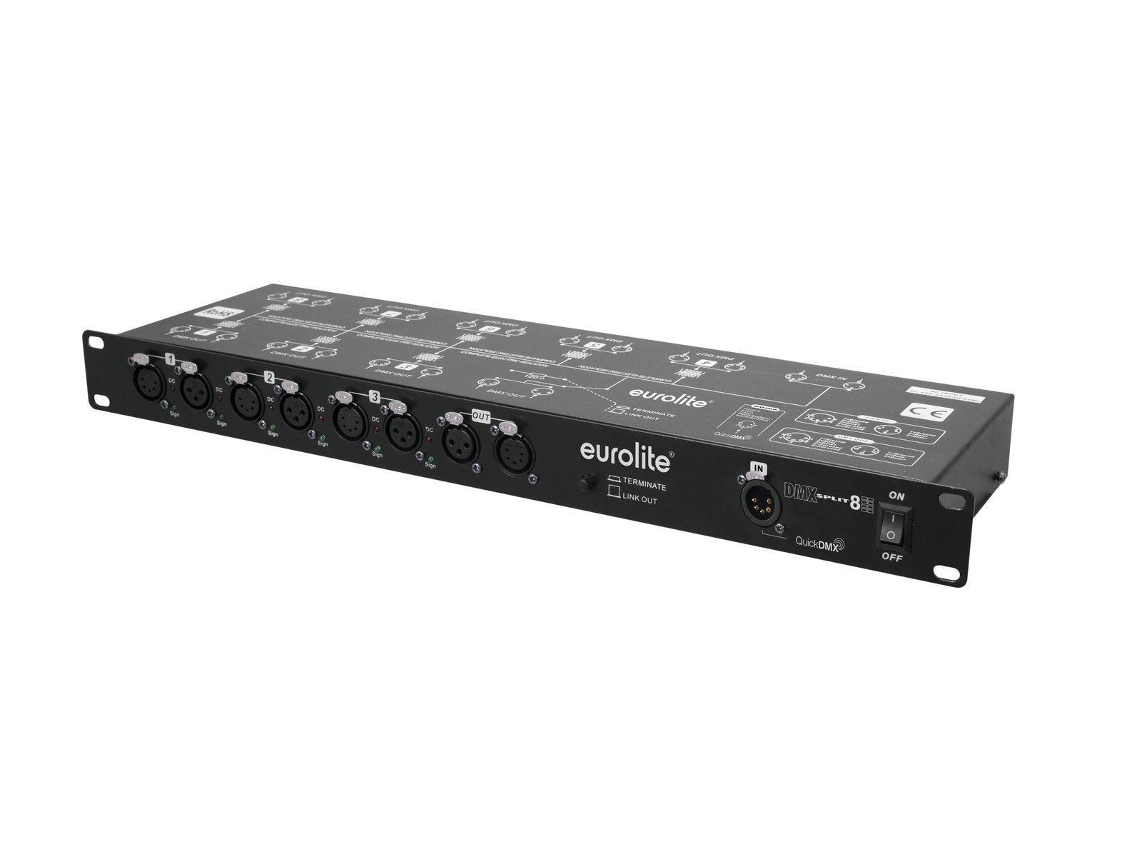 EUROLITE DMX Split 8X Splitter EUROLITE DMX Split 8X Splitter