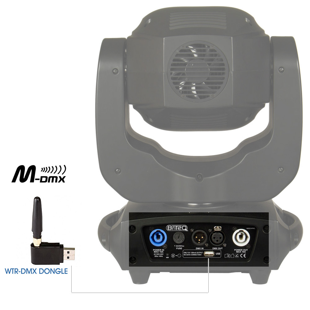 Briteq WTR-DMX USB Dongle Wireless DMX Sender/Empfänger