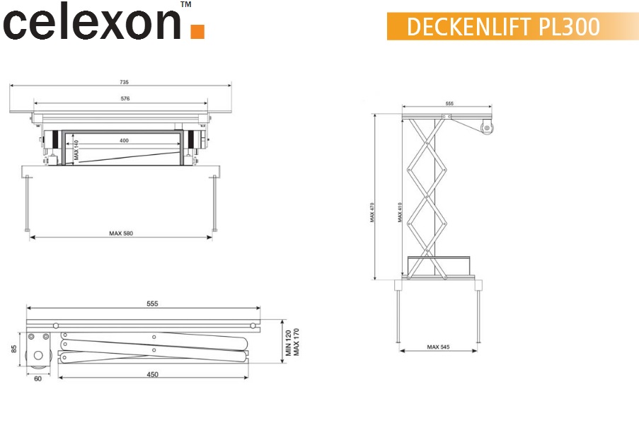 celexon Deckenlift PL300