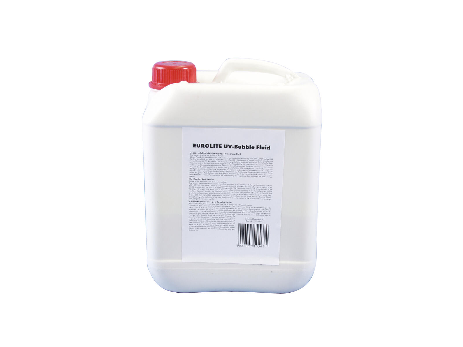 EUROLITE UV-Seifenblasenfluid 5l gelb EUROLITE UV-Seifenblasenfluid 5l gelb