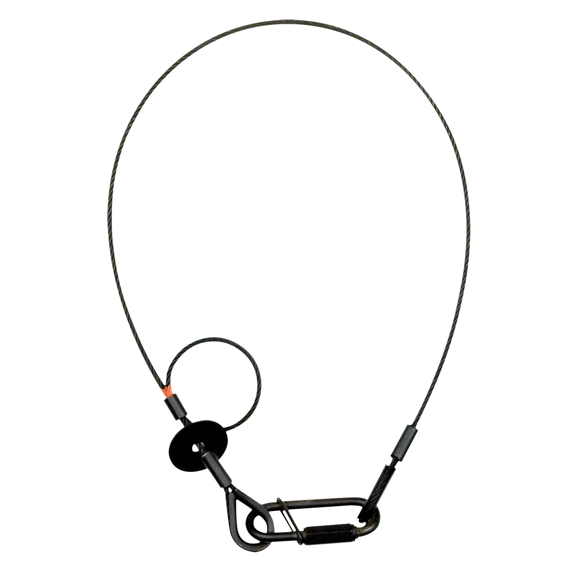 SAVEKING Safety Cable 3 mm - BGV-C1 WLL: 20 kg - 60 cm - black WLL: 20 kg - 60 cm - Schwarz SAVEKING Safety Cable 3 mm - BGV-C1 WLL: 20 kg - 60 cm - black WLL: 20 kg - 60 cm - Schwarz