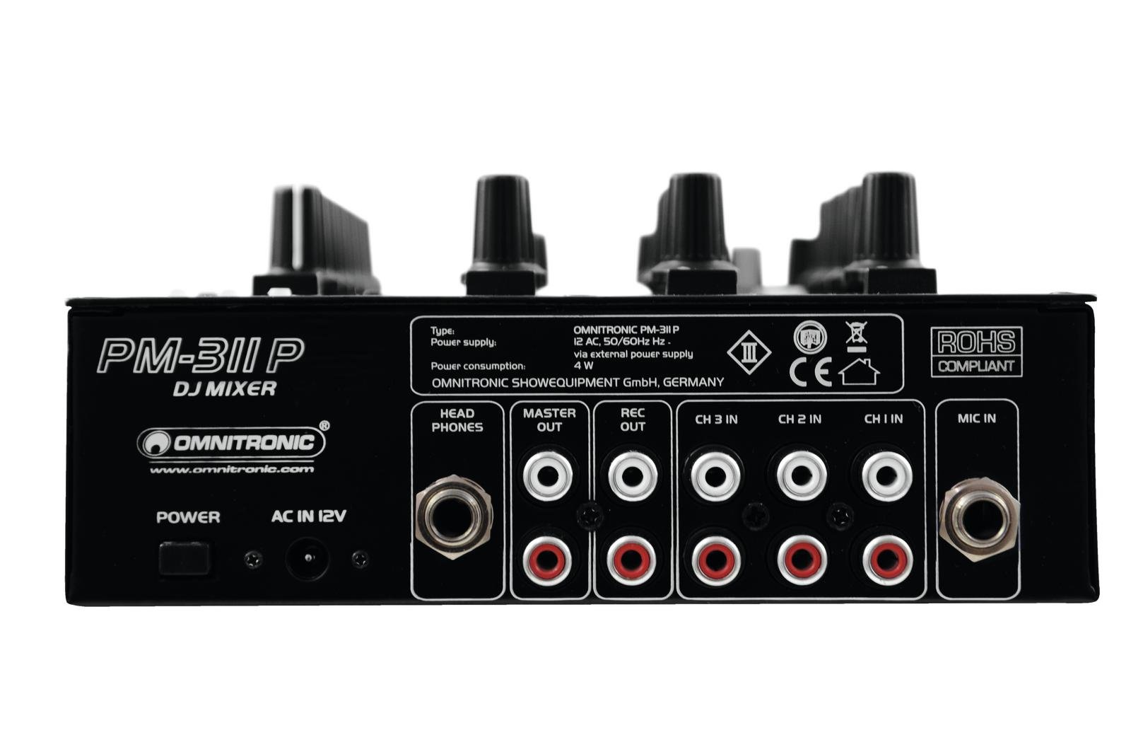OMNITRONIC PM-311P DJ-Mixer mit Player OMNITRONIC PM-311P DJ-Mixer mit Player
