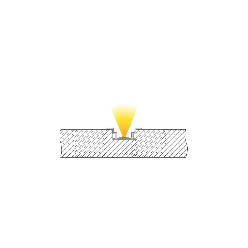 IP-Profil, T-flach ET-05-12, 3m, Silber