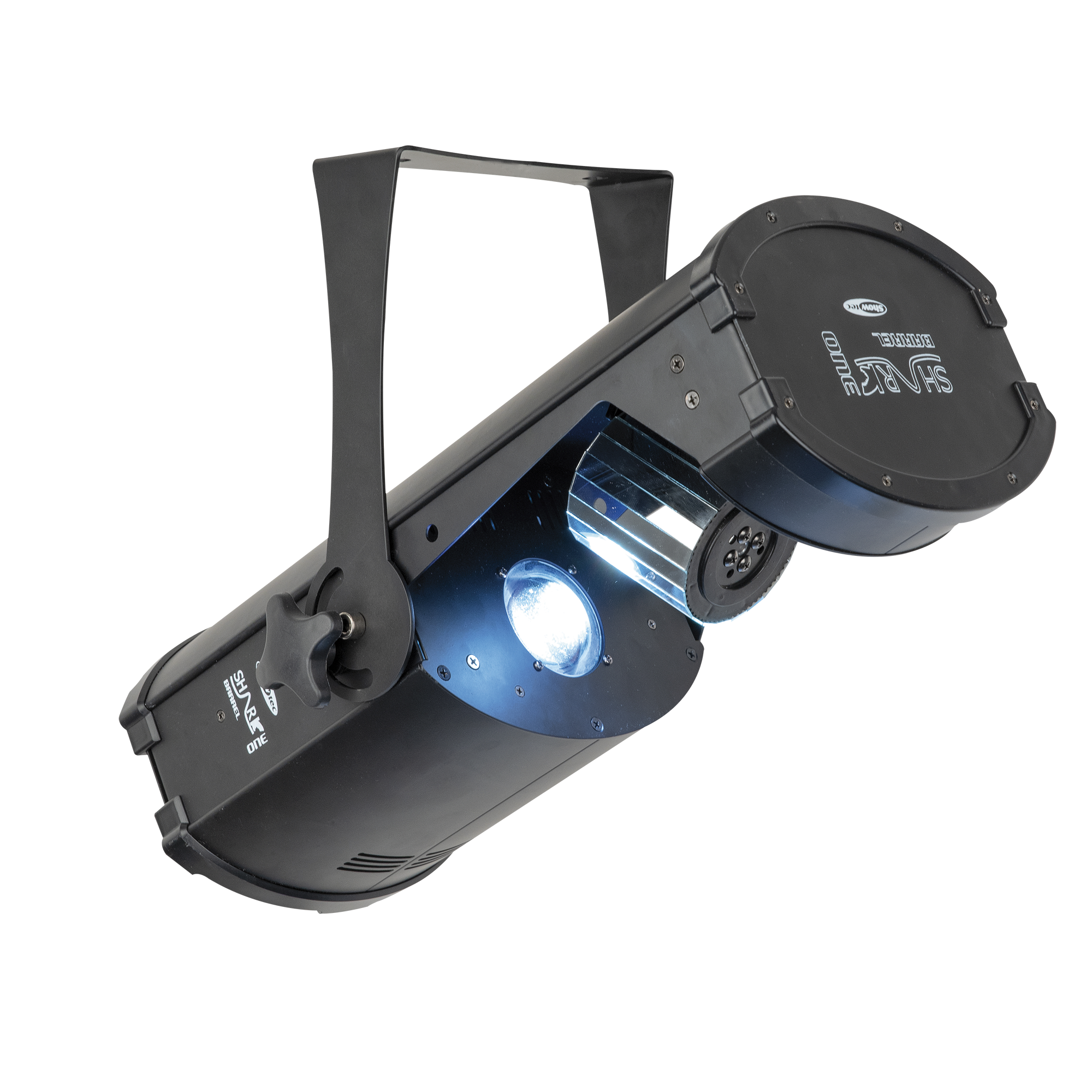 SHOWTEC Shark Barrel One Compact 100 W LED Barrel Kompakte 100 W LED Barrel Scanner SHOWTEC Shark Barrel One Compact 100 W LED Barrel Kompakte 100 W LED Barrel Scanner