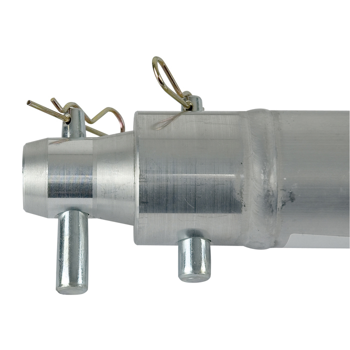 Milos G Truss - Single Tube 50 mm Tube U 250 - incl. 1x female receiver - 25 cm - silver
