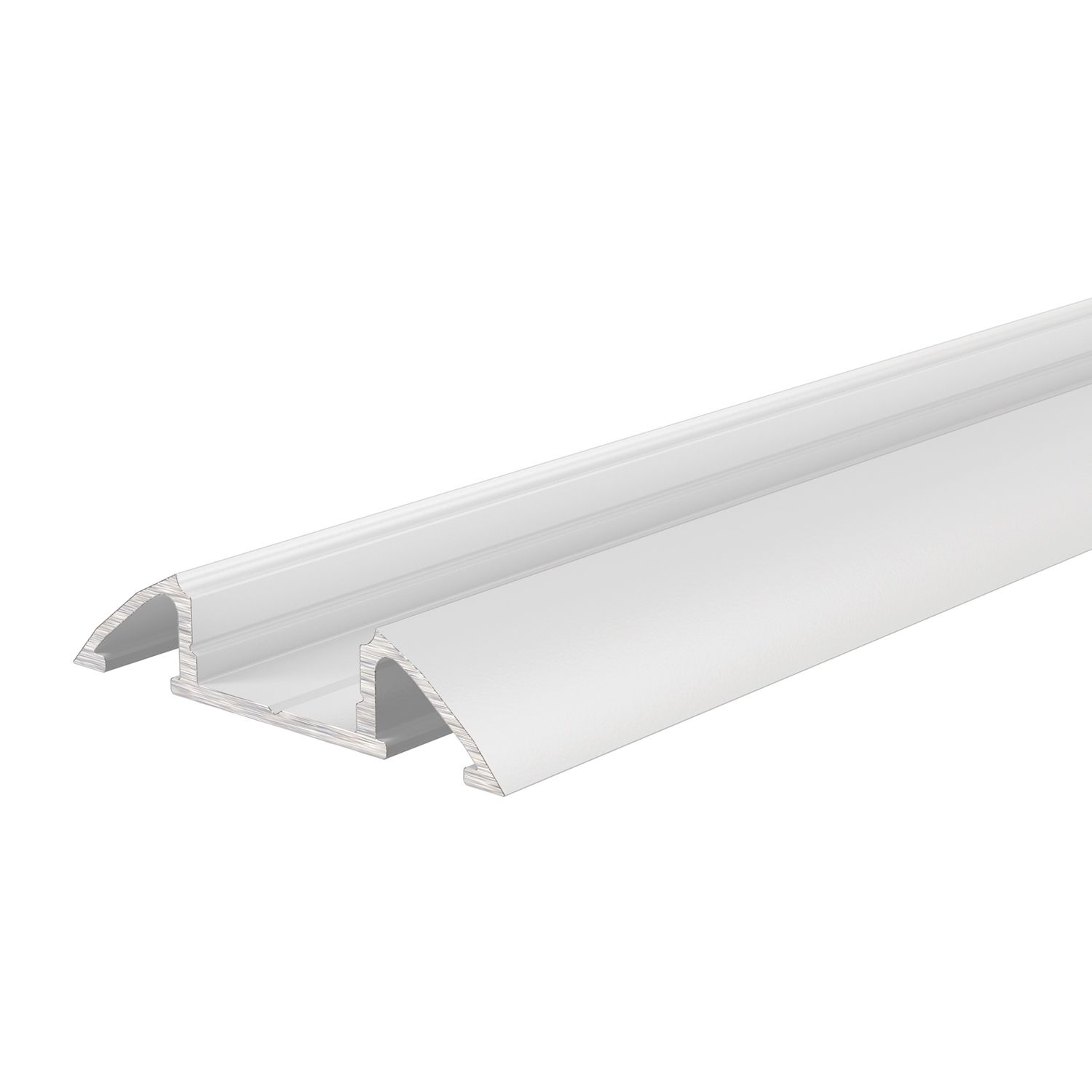 Unterbau-Profil flach AM-01-10, 2m, Weiß