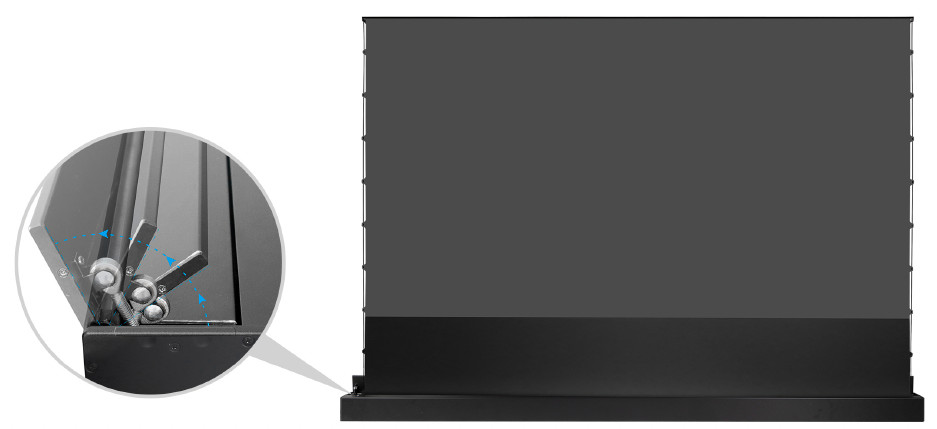 celexon UST Hochkontrast Bodenscheren Leinwand - HomeCinema Plus, 80" schwarz