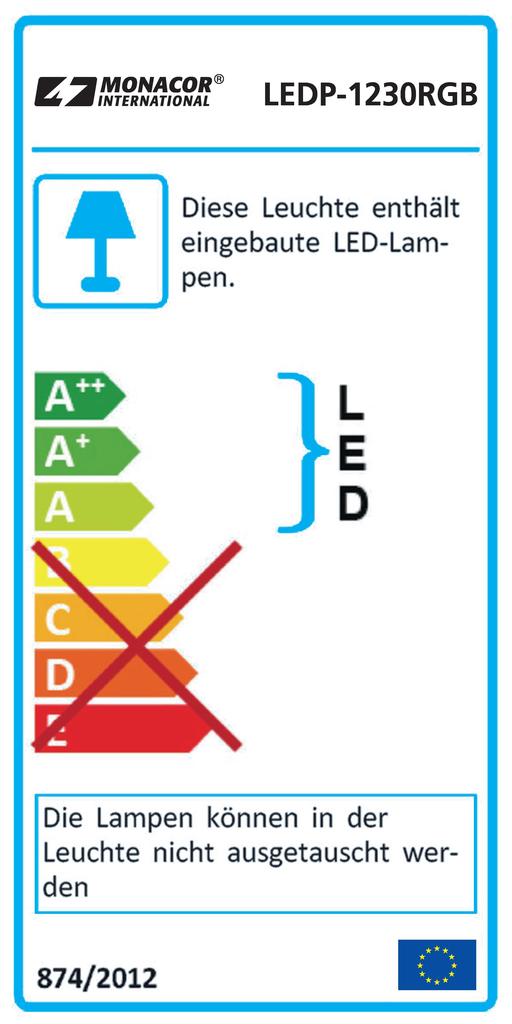 MONACOR LEDP-1230RGB RGB-LED-Panel