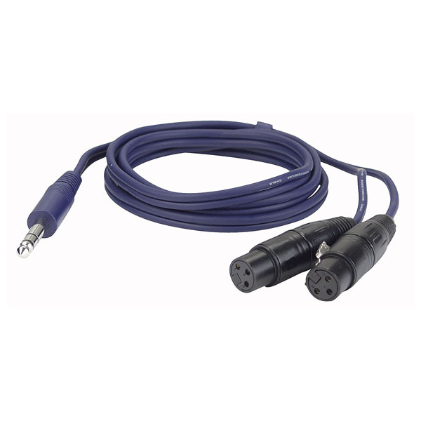 DAP FL37 - 2 x bal. XLR 3P, female to Jack stereo 1,5 m DAP FL37 - 2 x bal. XLR 3P, female to Jack stereo 1,5 m