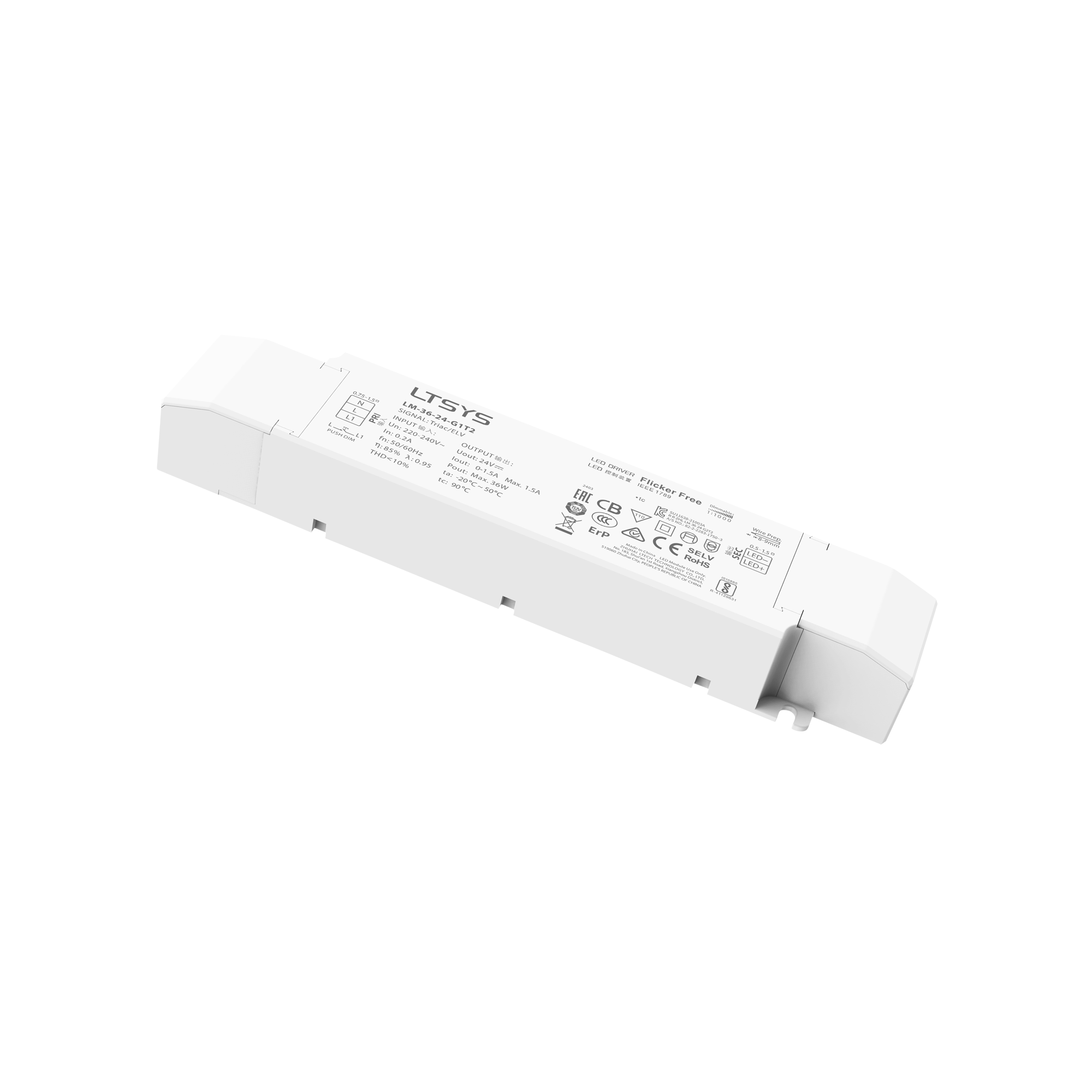 LTECH LED Driver TRIAC 36 W - 24 V