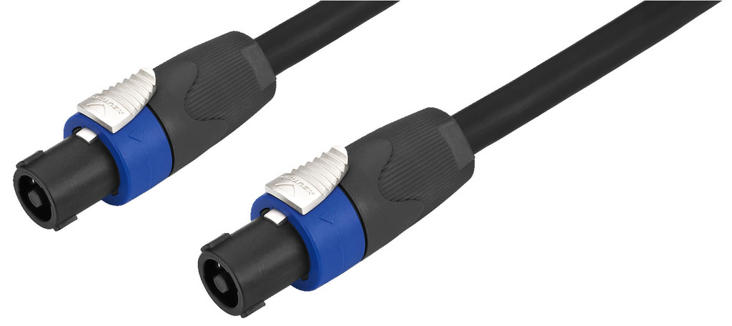 MONACOR MSC-215/SW Lautsprecherkabel, 15 m, 4-Pol-NEUTRIK-SPEAKON-Stecker