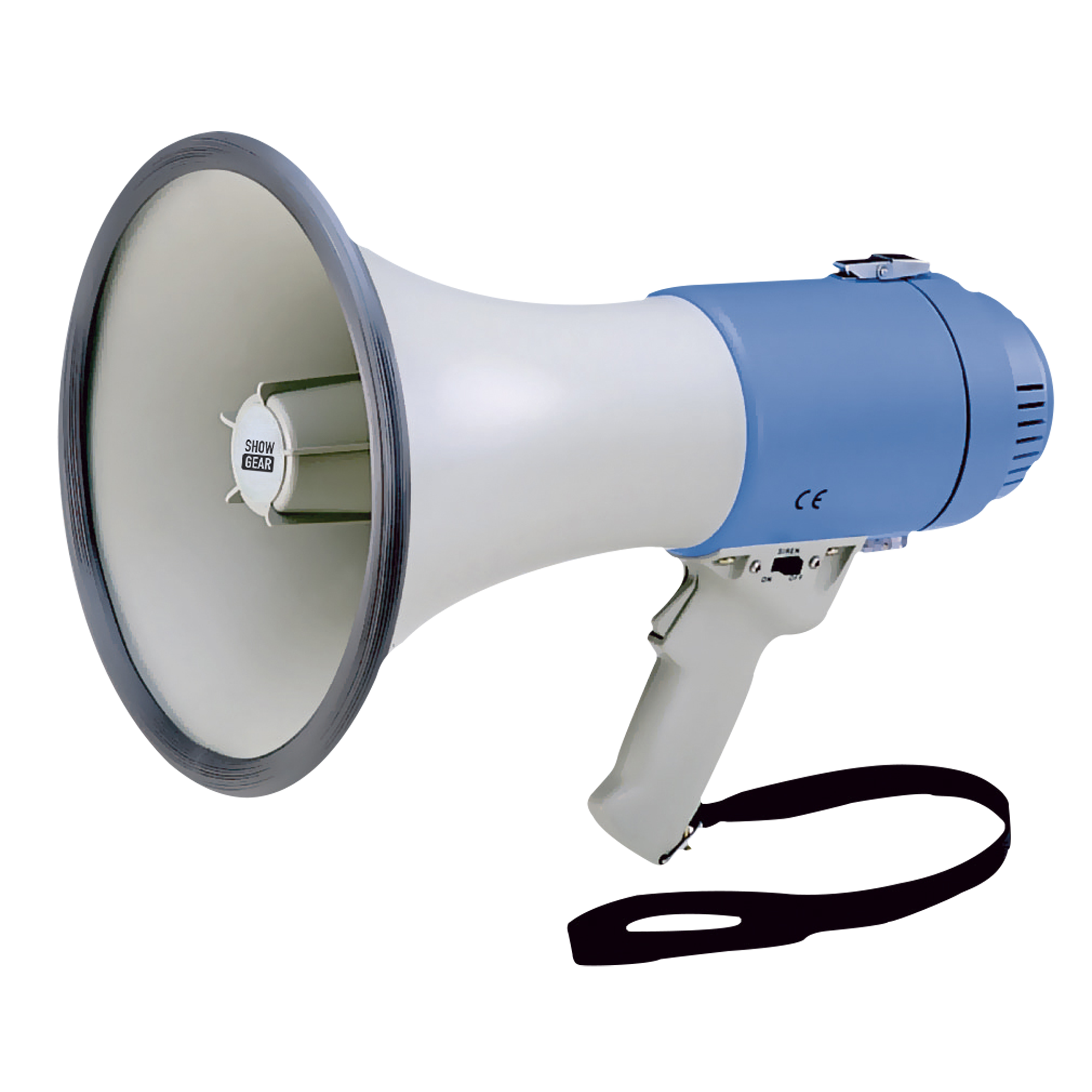 SHOWGEAR MF25F 25 W Hand Megaphone - blue/white Handmegaphon mit 25 Watt - blau/weiß SHOWGEAR MF25F 25 W Hand Megaphone - blue/white Handmegaphon mit 25 Watt - blau/weiß