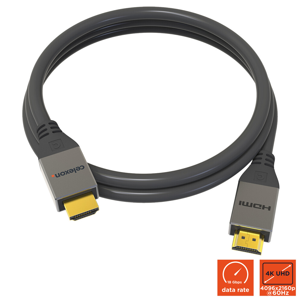 celexon aktives HDMI Kabel mit Ethernet - 2.0a/b 4K 7,5m - Professional Line