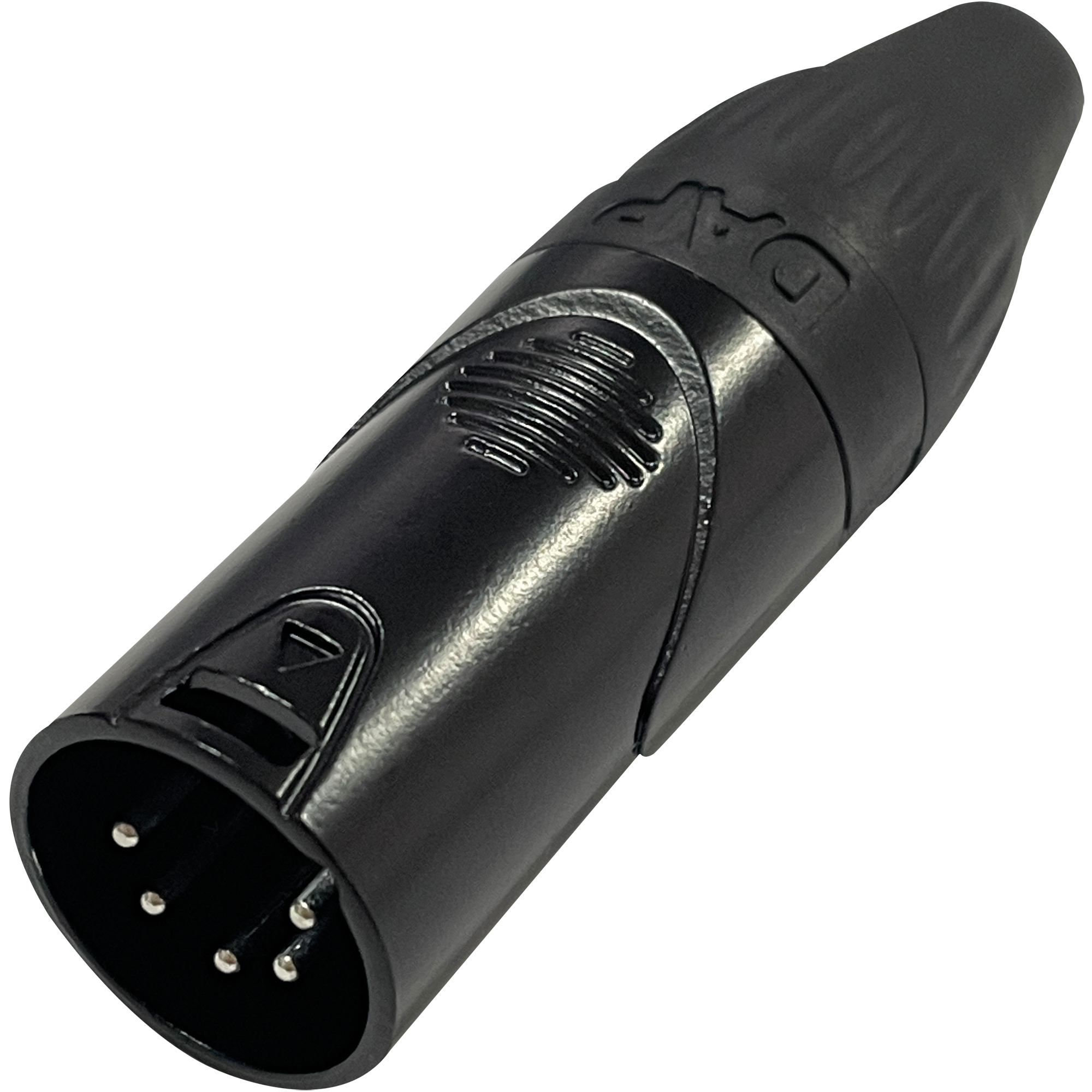 DAP XLR 5P X-type - male Black end cap - black housing Schwarze Endkappe - schwarzes Gehäuse