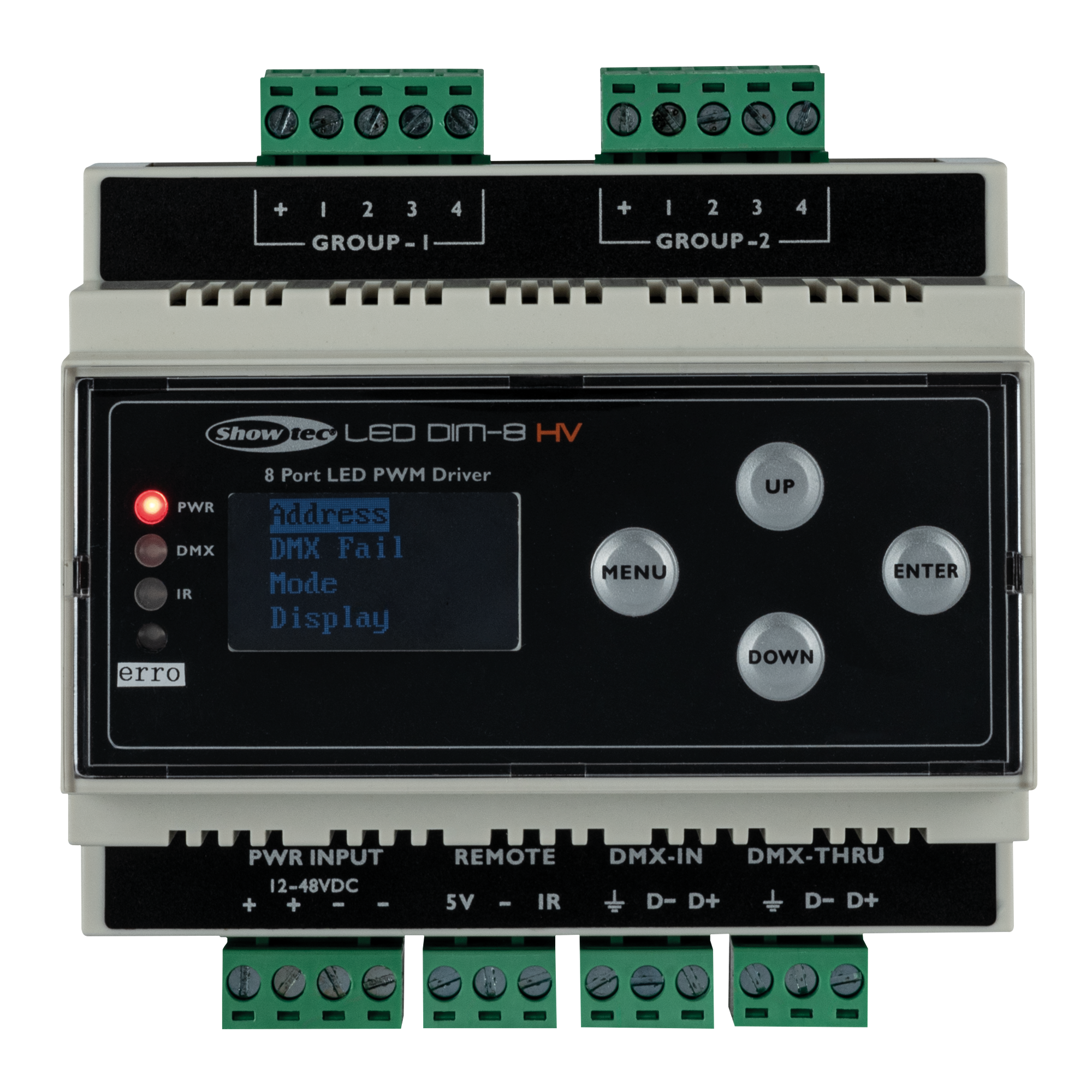 SHOWTEC LED Dim-8 HV DIN rail DIN-Schiene
