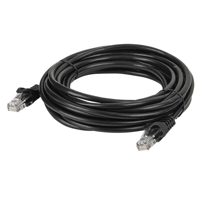 DAP Cat5e Cable - U/UTP Black 150 cm - Schwarz