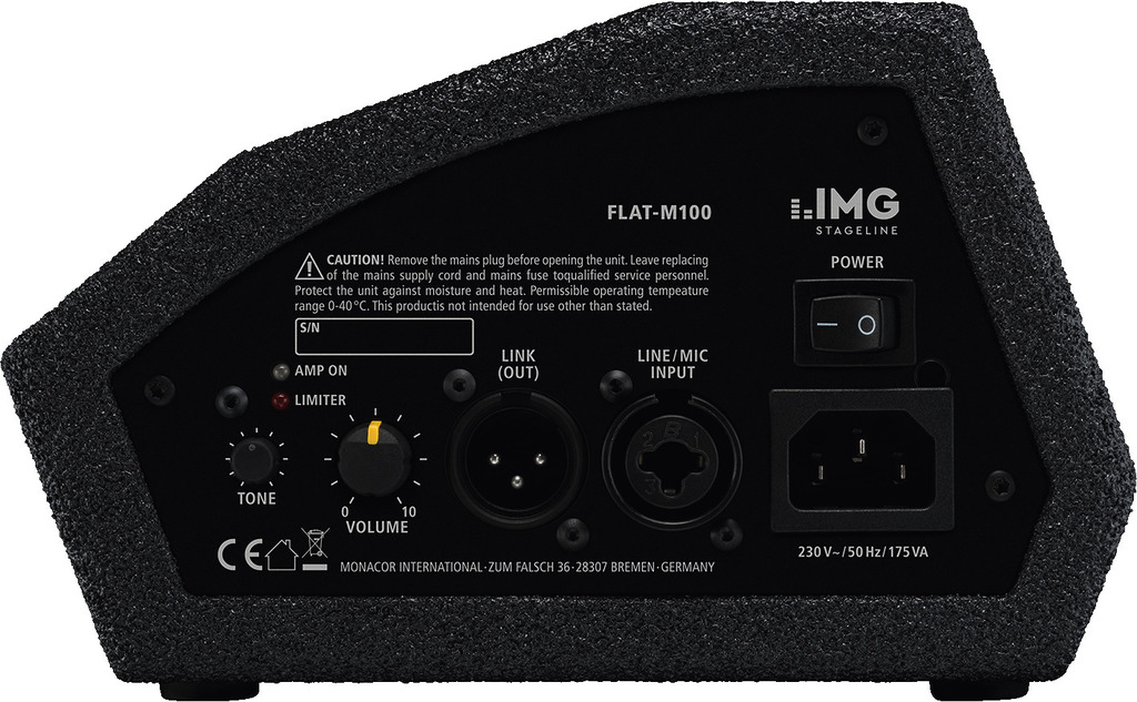 IMG STAGELINE FLAT-M100 Aktive PA-Bühnenmonitorbox, 200 W IMG STAGELINE FLAT-M100 Aktive PA-Bühnenmonitorbox, 200 W