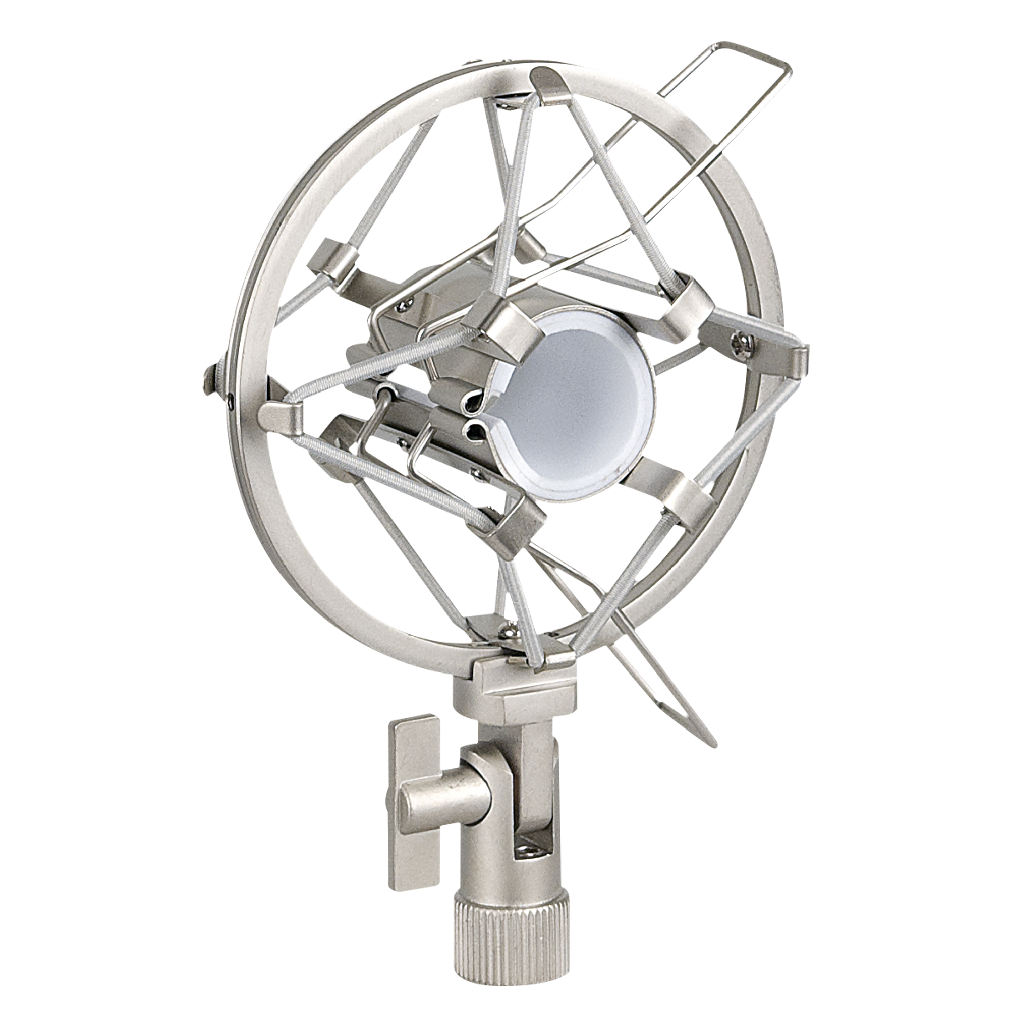 SHOWGEAR Microphone Holder 22-24 mm 5/8 Thread - anti-shock - grey 5/8-Gewinde - Anti-Shock - grau SHOWGEAR Microphone Holder 22-24 mm 5/8 Thread - anti-shock - grey 5/8-Gewinde - Anti-Shock - grau