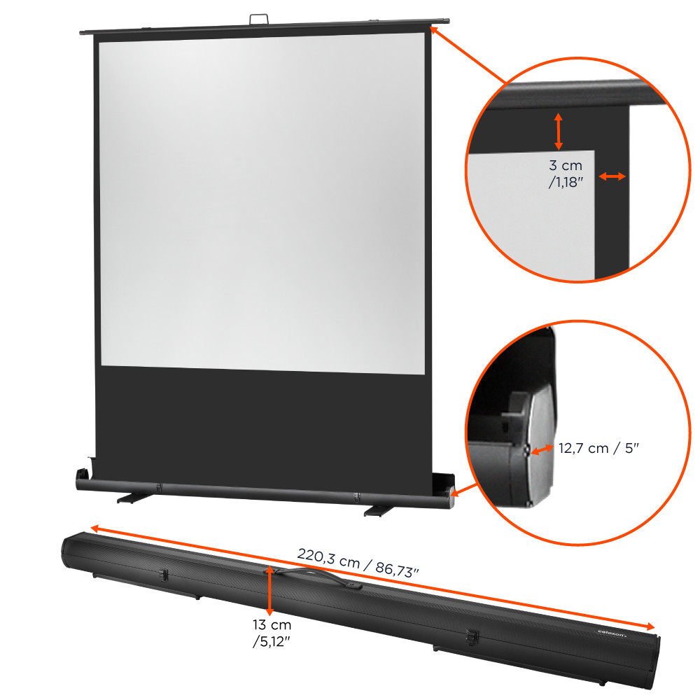 celexon Leinwand Ultramobil Professional Plus 200 x 200 cm - 111"