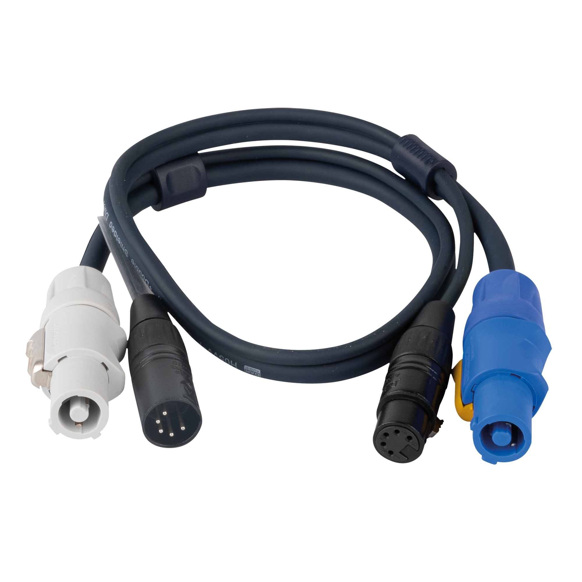 DAP FP18 Hybrid Cable - powerCON & 5-pin XLR - DMX / Power 0.75 m 0,75 m