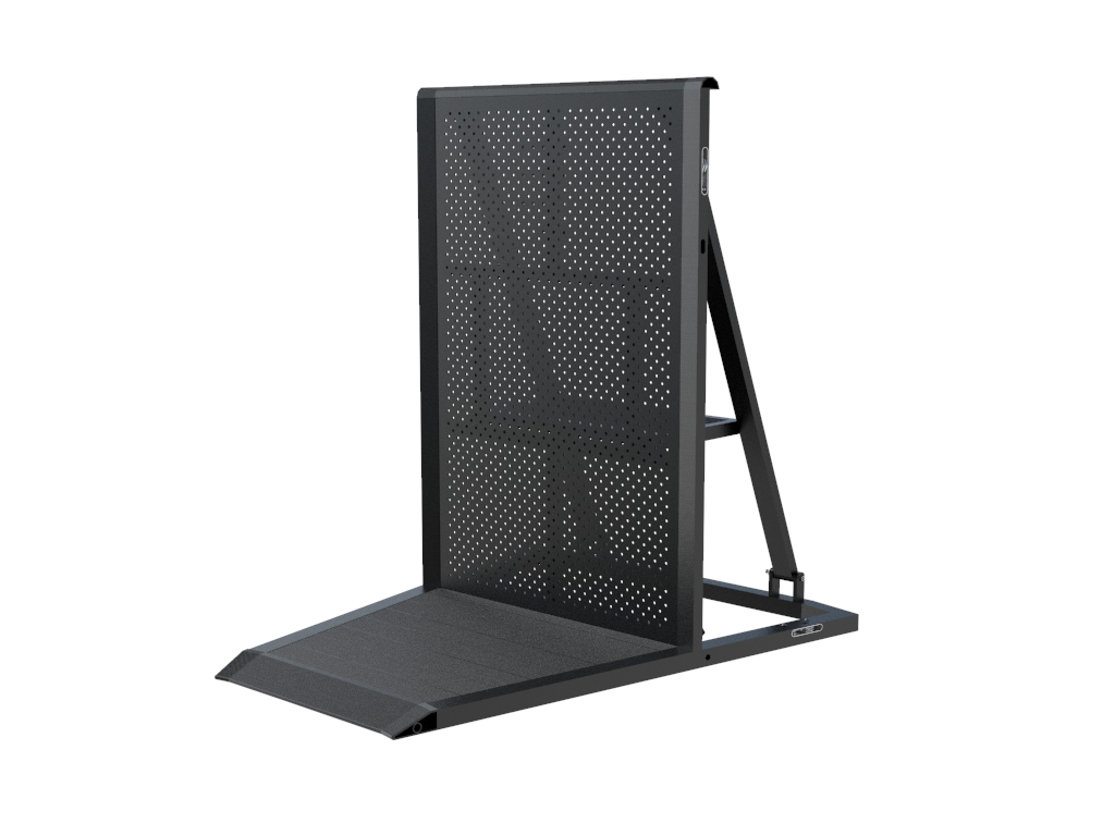 Crash Barrier - Ecke 22.5° negativ BLACK