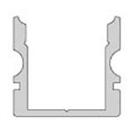 U-Profil hoch AU-02-10, 2m, Weiß