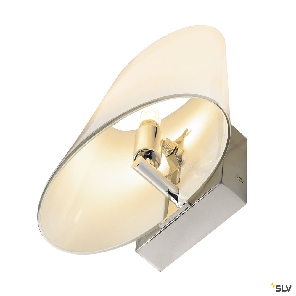 COUPA QT14 Indoor LED Wandaufbauleuchte chrom satiniertes Glas COUPA QT14 Indoor LED Wandaufbauleuchte chrom satiniertes Glas