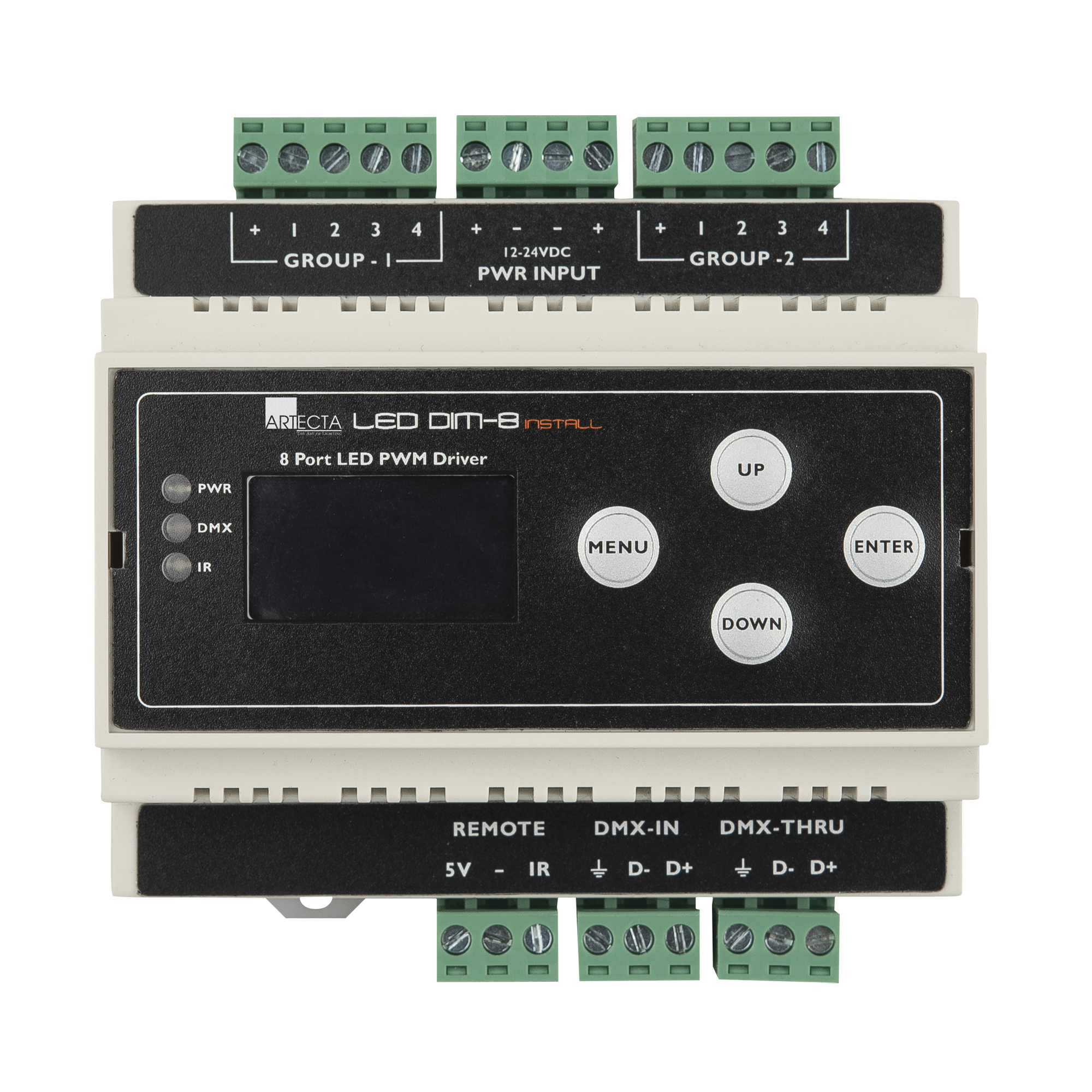 SHOWTEC LED Dim-8 Install DIN rail DIN-rail SHOWTEC LED Dim-8 Install DIN rail DIN-rail
