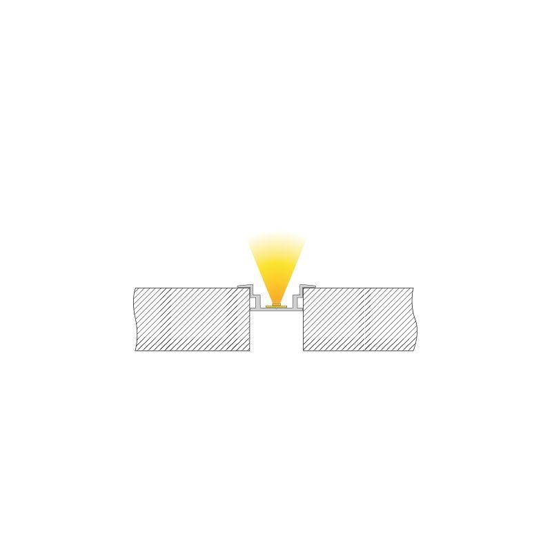 IP-Profil, T-flach ET-05-12, 3m, Silber