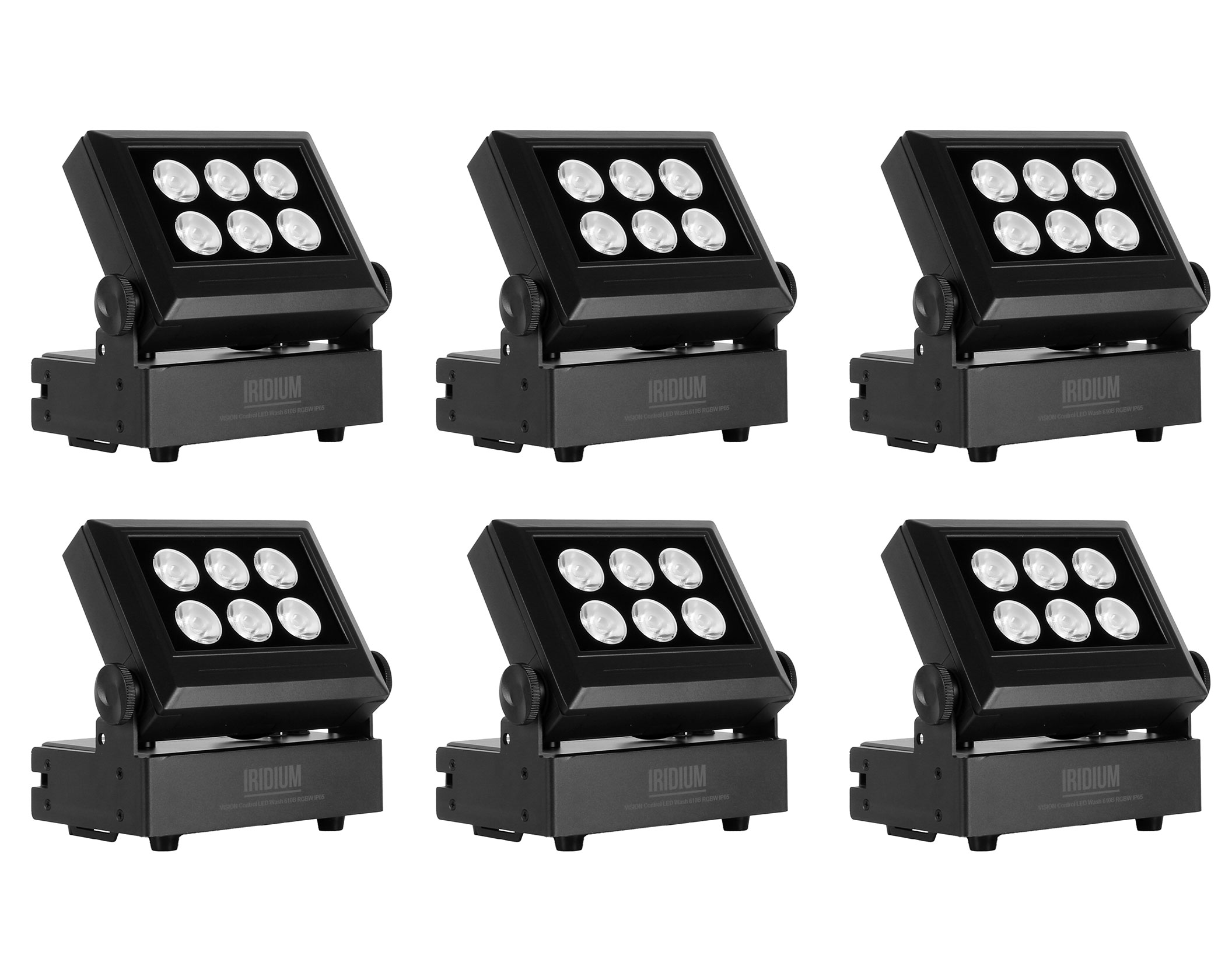 VISION CONTROL LED Wash 610B RGBW IP65 Tourpack 6in1